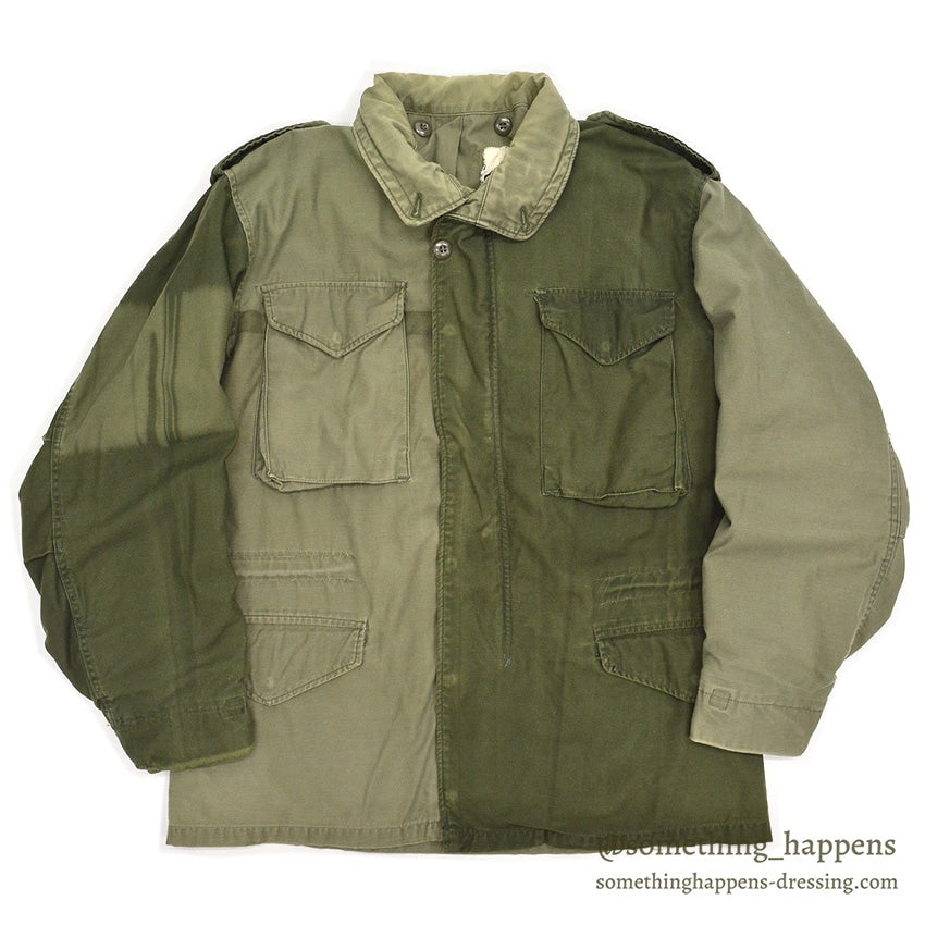 1980's~ M-65 FIELD JACKET ALPHA INDUSTRIES INC. / CRAZY PATTERN... MR