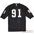 1960's SOUTHERN ATHLETIC FOOTBALL MESH JERSEY / BLACK ... XL