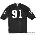 1960's SOUTHERN ATHLETIC FOOTBALL MESH JERSEY / BLACK ... XL