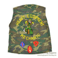 ~1980's USMC OKINAWA EMBROIDERY TOUR VEST / HEAVY EQUIPMENT MECHANIC...