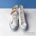 1990's DEADSTOCK CONVERSE ALL STAR HI / WHITE GLOVE LEATHER ... US8