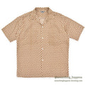1960's KEY WEST PAISLEY-LIKE PATTERN SHIRT / BROWN ... M