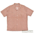 1960's KEY WEST PAISLEY-LIKE PATTERN SHIRT / RED... M