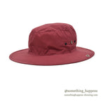 1980's DEADSTOCK COLUMBIA TECHNICLOTH SUN HAT / BURGUNDY RED...L
