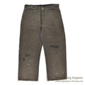 1940's CAN'T BUST'EM WW2 BLACK FRISCO PANTS / CROPPED... W32