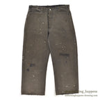 1940's CAN'T BUST'EM WW2 BLACK FRISCO PANTS / CROPPED ... W32