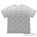 1990's ANDAZIA GEOMETRIC OPTICAL PATTERN ART T-SHIRT... L