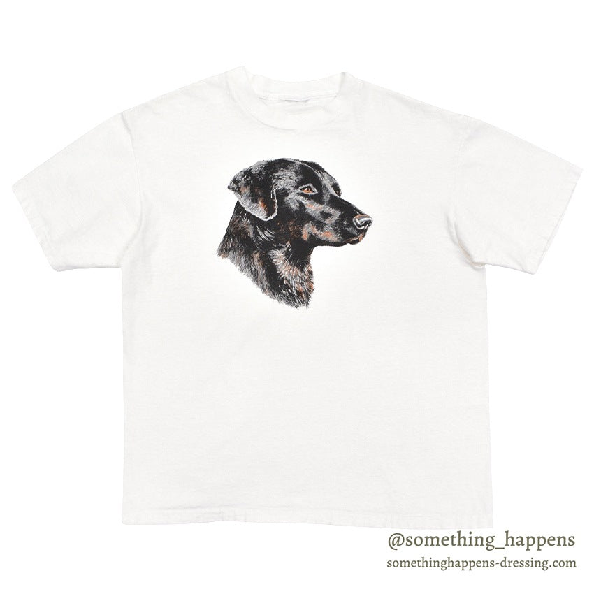 1990's BLACK LABRADOR RETRIEVER PRINT T-SHIRT...