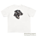 1990's BLACK LABRADOR RETRIEVER PRINT T-SHIRT...