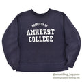 ~1970's CHAMPION PROPERTY OF AMHERST COLLEGE REVERSE WEAVE SWEAT SHIRT / NAVY ... XL
