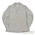 1950's BLACK / WHITE PLAID PULLOVER RAYON SHIRT...