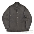 1930's MONTGOMERY WARD SALT AND PEPPER COVERALL / CHIN STRAP & SNAP BUTTON...