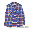 1960's BIG MAC HEAVY FLANNEL VEST / CUT OFF ... XL