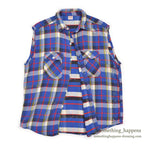 1960's BIG MAC HEAVY FLANNEL VEST / CUT OFF ... XL