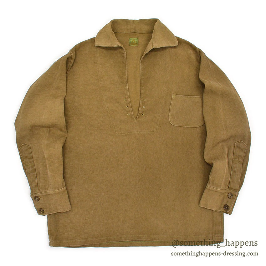 ~1930's UTICA DUXBAK LACE UP PULLOVER SHIRT / UNUSUAL DETAIL ...