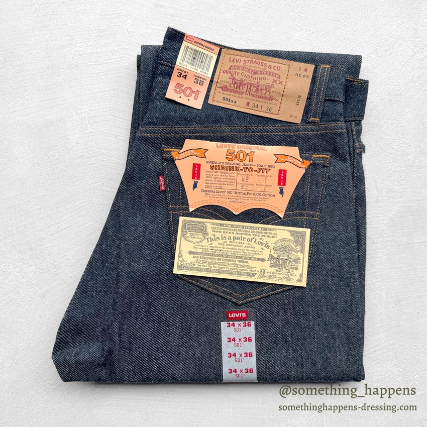 1990's DEADSTOCK Levi's 501 DENIM PANTS / MADE IN USA... W34/L36