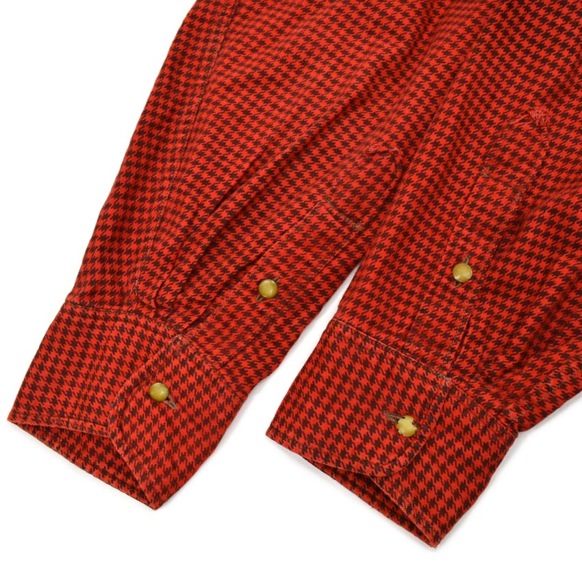 ~50's Unknown 'Houndstooth' Print Flannel Super Big...