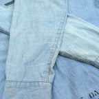 50's US Navy Stencil Box Chambray Shirt...