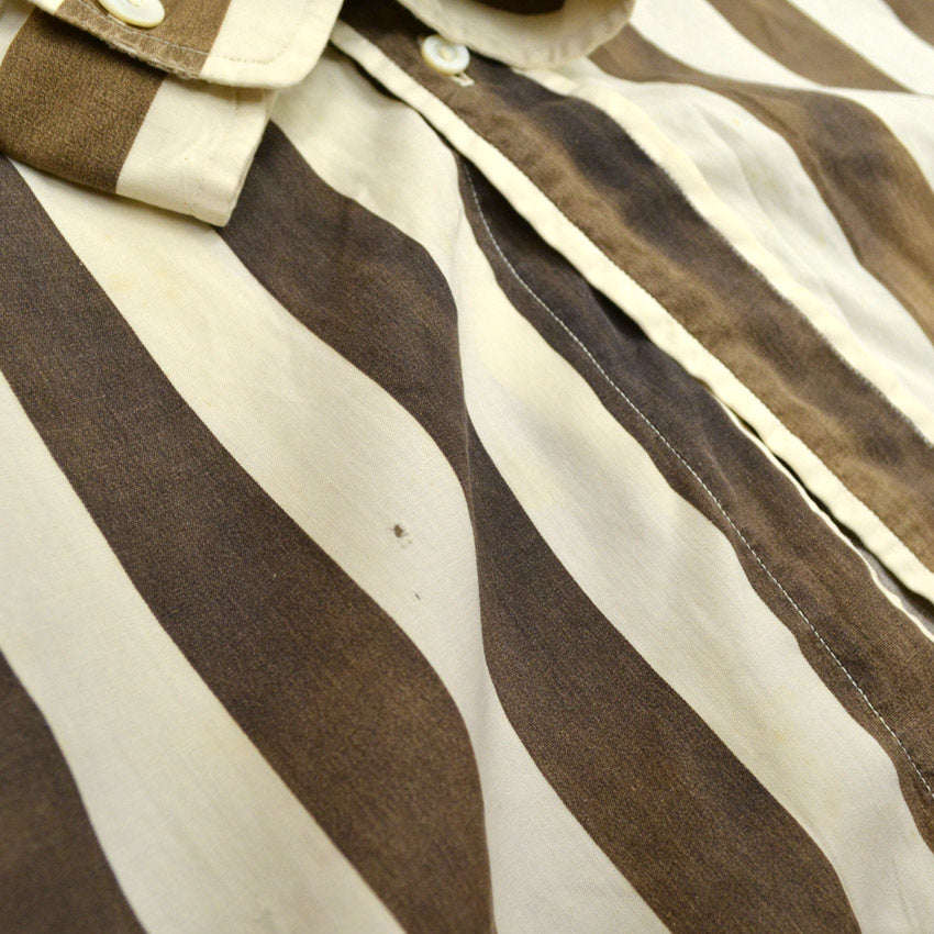 ~40's POWERS STRIPE LONG SLEEVE SHIRT'S... 151/2