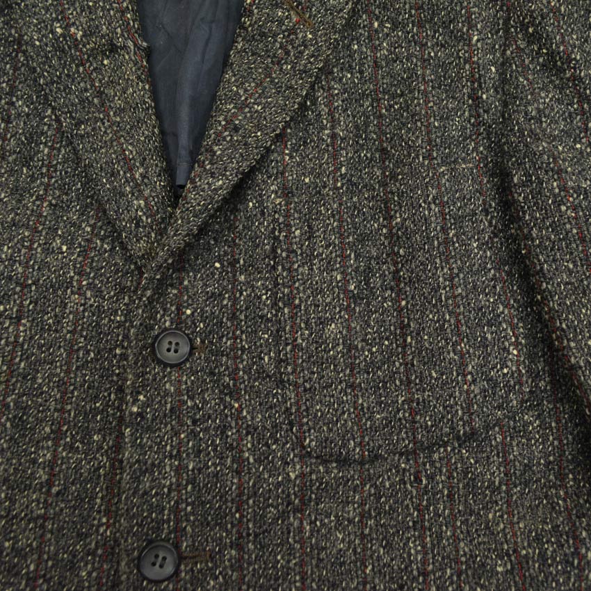 1950s University Town Salt and Pepper Wool Tailored Jacket...