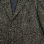 1950s University Town Salt and Pepper Wool Tailored Jacket...