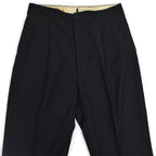40's~ Black wool work trousers...W32×L32