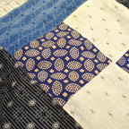 Circa 1880's~1920's Indigo Black Antique Quilt Top... 214cm×190cm