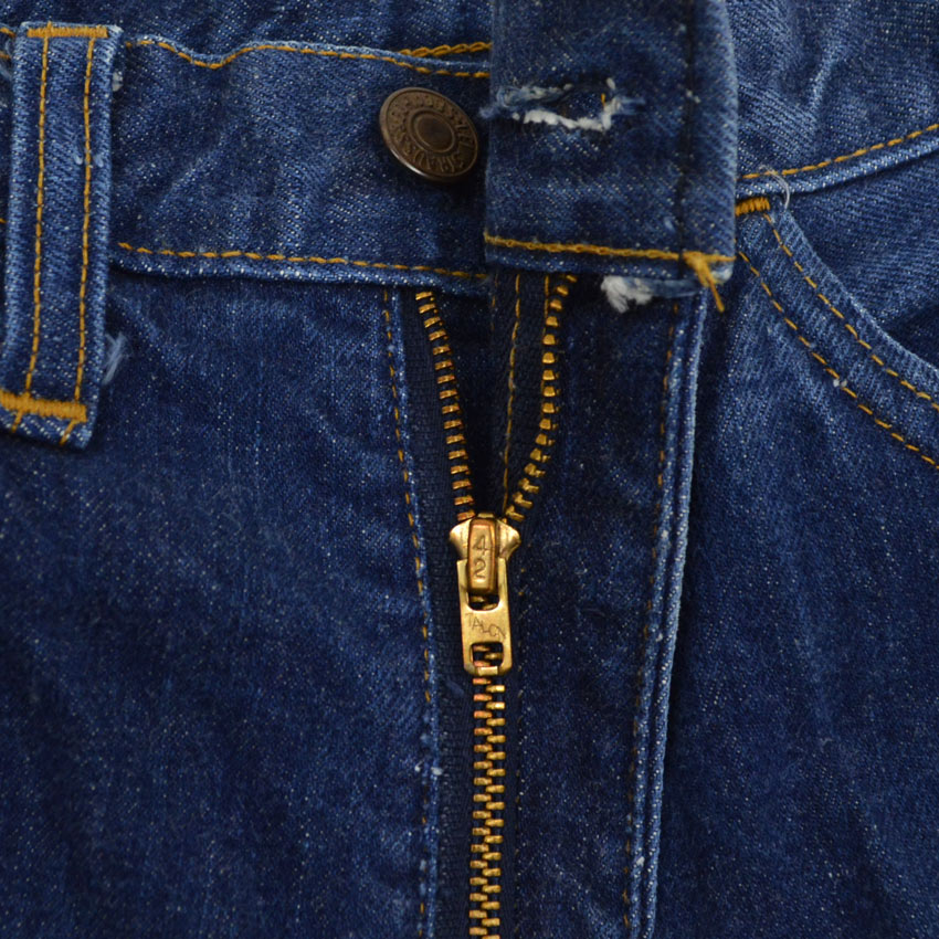70's Levi's 646 Single Pants, Stamped Pocket Lining, Dark Navy Blue... W32 x L30