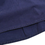 40's~ Cotton Half Zip Pull Over Shirts with Chinstrap...
