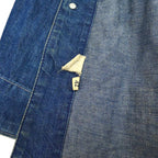 ~60's INDIGO 4POKETS DENIM COVERALL... 42