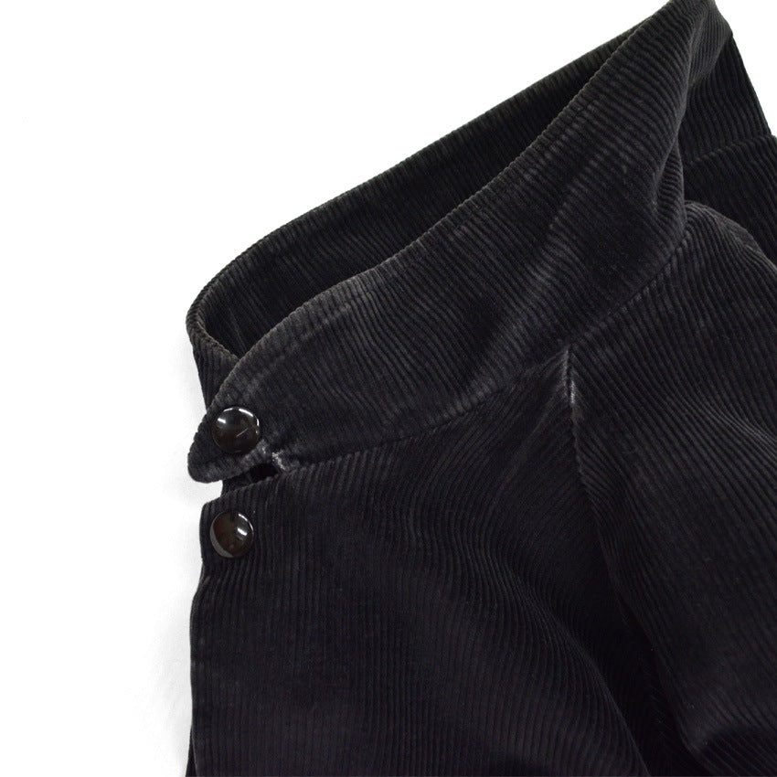 90's K-BRAND BLACK PLAIN CORDUROY JACKET...XL