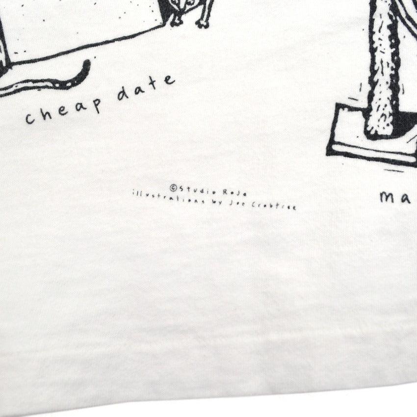 90's YOUR HEAD GOES HERE Cat Graphic T-Shirt ... L