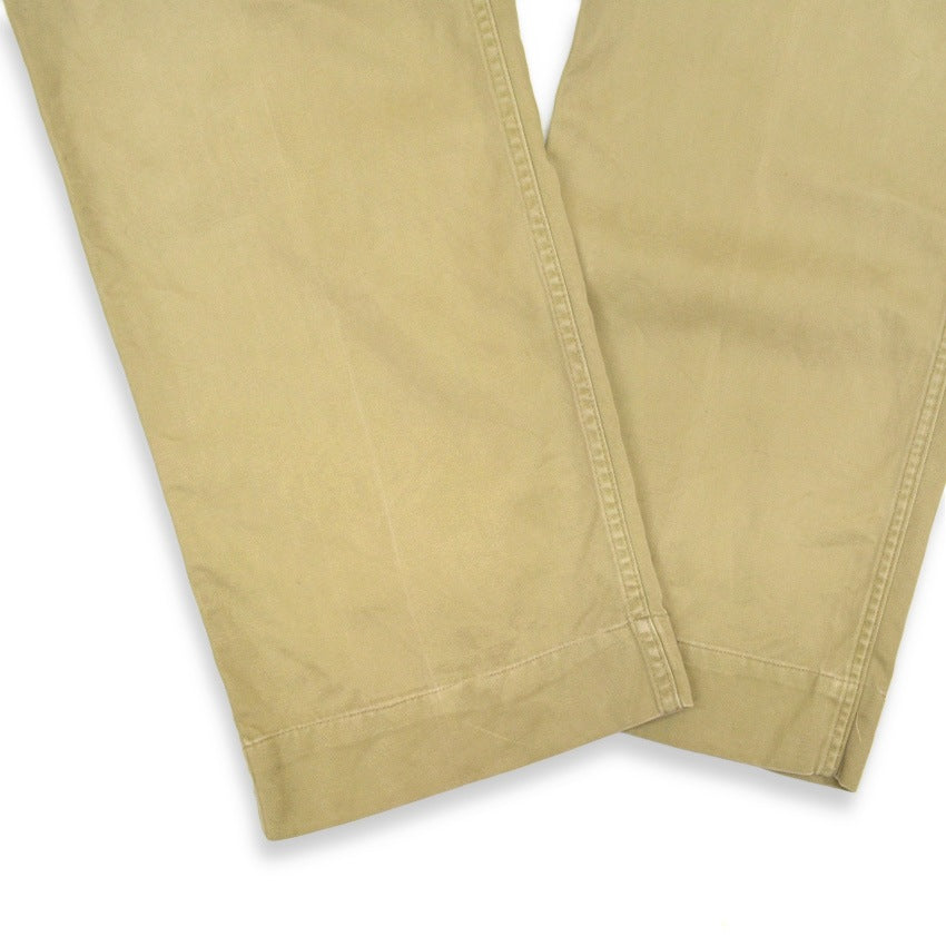 40's U.SARMY 1945 TROUSERS COTTON KAHKI CHINO ... W31 L31