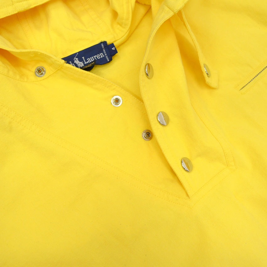 80's Ralph Lauren Horse Tag Yellow Cotton Anorak Parka...