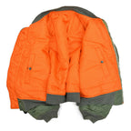 70's USAF MA-1 MIL-J-8279E ALPHA-made 1972 Flight Jacket... L