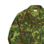 60's US ARMY ERDL Early Non-Ripstop Jungle Fatigue Jacket ... LR