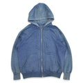 ~70's Faded Color Sweat Zip Up Hoodie with Separate Pockets...