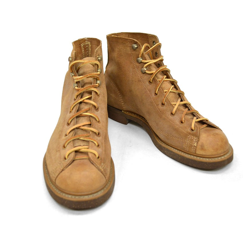 Circa 1950's OLD MONKEY BOOTS CORK SOLE MINT... 71/2