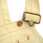 1970's BIGMAC 生成り DOUBLE KNEE OVERALL WITH APRON ... W34 L31
