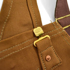 1970's DEADSTOCK CARHARTT BROWN DUCK DOUBLE KNEE OVERALL... W36 L28