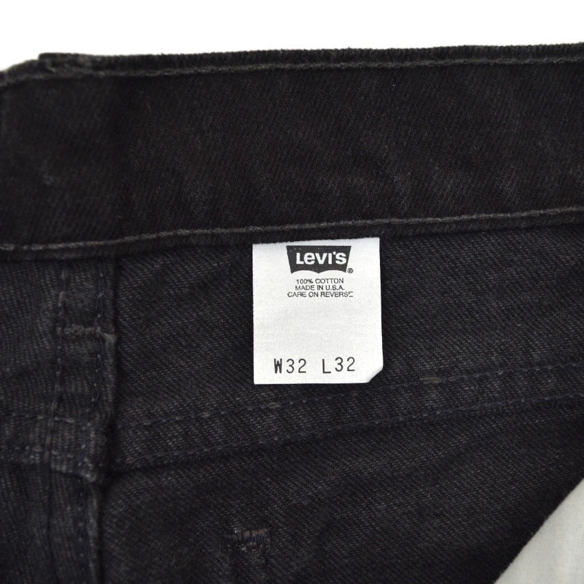 1990's Deadstock Levi's 518 Black Denim Pants... W32 L32