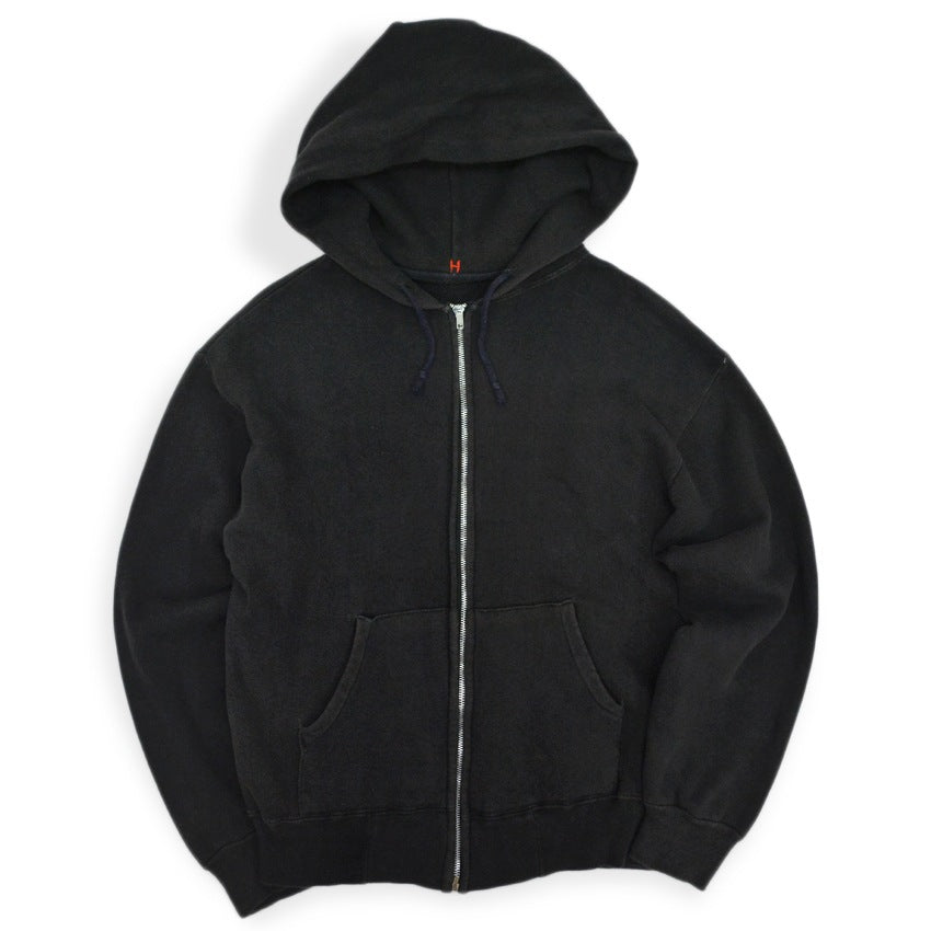 1960's〜 BLACK ZIP UP SWEAT HOODIE ...