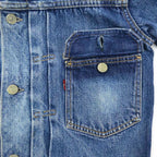 1950's LEVI'S 507XX DENIM JACKET BLEACHED...
