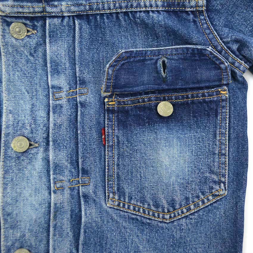 1950's LEVI'S 507XX DENIM JACKET BLEACHED...