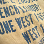 ~1920's MME.L.LOUSTAU FRENCH LAUNDRY SACK BAG...