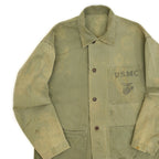 1940's U.S.M.C. P-41 HBT JACKET BLEACH CAMO ... Fits like 36
