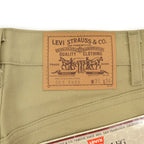 1980's Deadstock Levi's 505 KAHKI TWILL PANTS... W31 L34