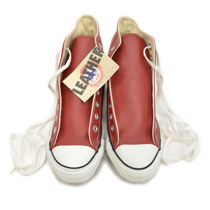 1990's DEADSTOCK CONVERSE ALLSTAR HI LEATHER RED...8