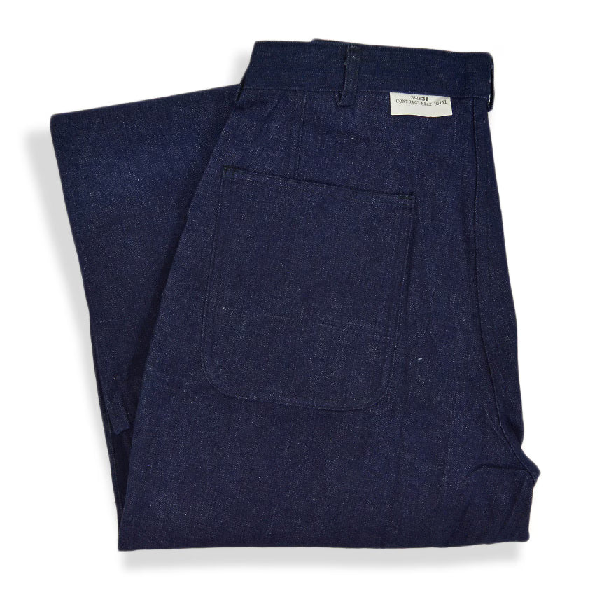 1940's DEADSTOCK USNAVY WW2 DENIM TROUSERS...W31