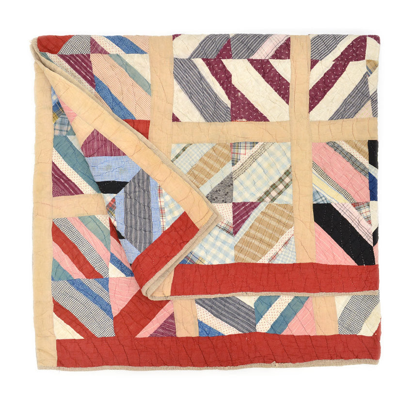 OLD PATCHWORK MOZAIQ QUILT... 158cm×183cm